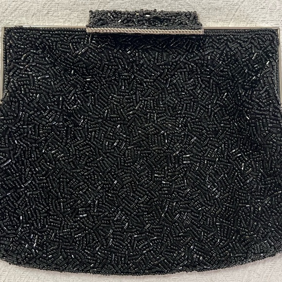 Vintage Black embellished clutch - Picture 2 of 4